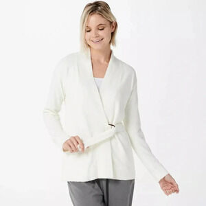 🚩Final Sale
Barefoot Dreams | CozyChic Lite Side Tie Cardigan in Pearl, 3X